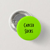 Cancer Sucks: Lymfoom kanker Ronde Button 3,2 Cm (Voorkant /achterkant)