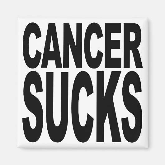 Cancer Sucks Magneet (Voorkant)
