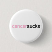 Cancer Sucks Ronde Button 3,2 Cm (Voorkant)