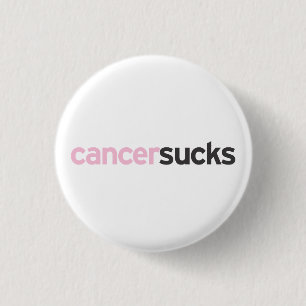 Cancer Sucks Ronde Button 3,2 Cm
