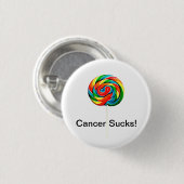 Cancer Sucks Ronde Button 3,2 Cm (Voorkant /achterkant)
