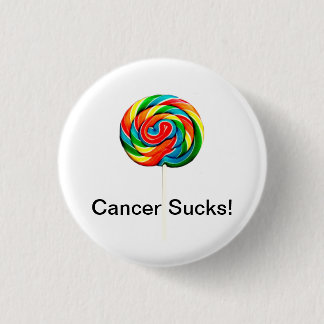 Cancer Sucks Ronde Button 3,2 Cm