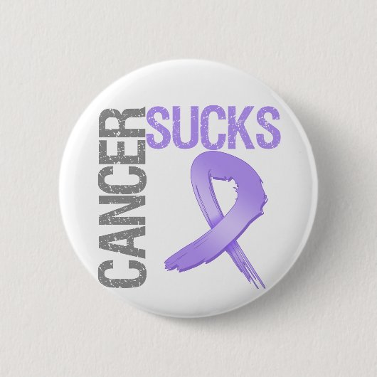 Cancer SUCKS Ronde Button 5,7 Cm (Voorkant)