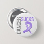 Cancer SUCKS Ronde Button 5,7 Cm (Voorkant /achterkant)