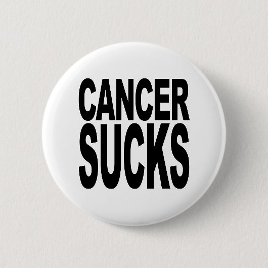Cancer Sucks Ronde Button 5,7 Cm (Voorkant)