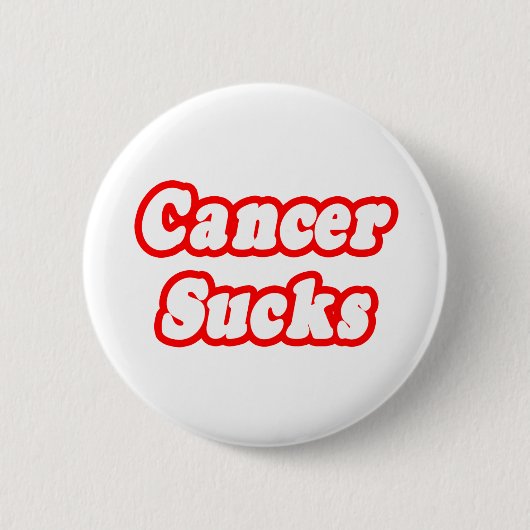 Cancer Sucks Ronde Button 5,7 Cm (Voorkant)
