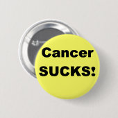 Cancer Sucks Ronde Button 5,7 Cm (Voorkant /achterkant)