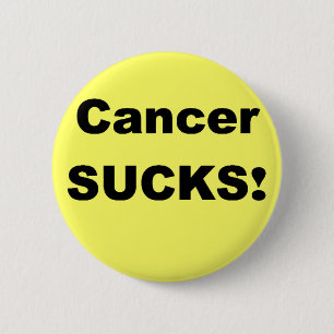 Cancer Sucks Ronde Button 5,7 Cm