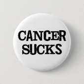 Cancer Sucks Ronde Button 5,7 Cm (Voorkant)
