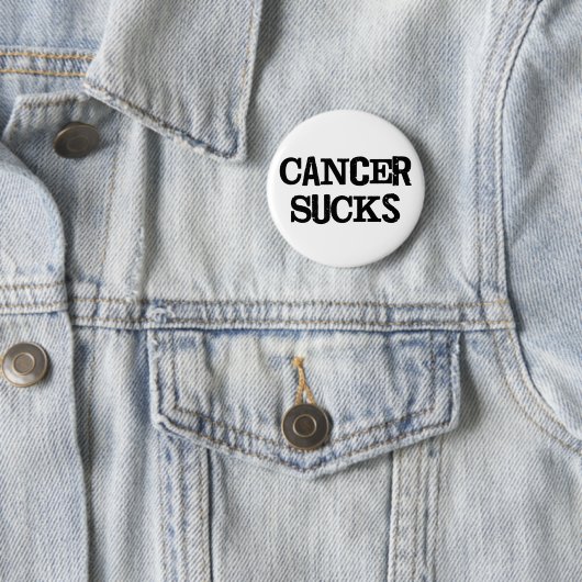 Cancer Sucks Ronde Button 5,7 Cm (In situ)