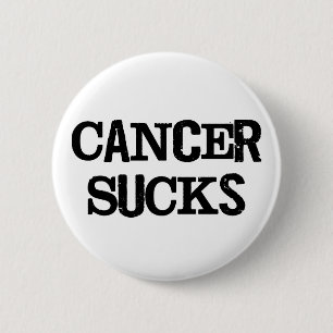 Cancer Sucks Ronde Button 5,7 Cm
