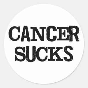 Cancer Sucks Ronde Sticker