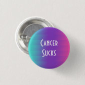Cancer Sucks: schildklierkanker Ronde Button 3,2 Cm (Voorkant /achterkant)