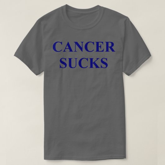 CANCER SUCKS T-SHIRT (Design voorkant)