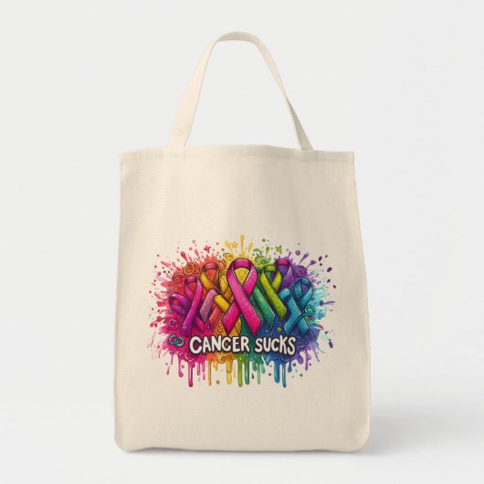 Cancer Sucks Tote Bag (Voorkant)