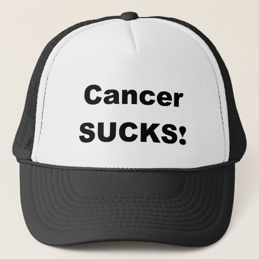 Cancer Sucks Trucker Pet (Voorkant)