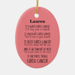 Cancer Support-gedicht Keramisch Ornament