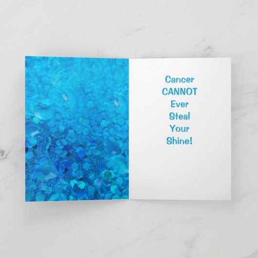 Cancer Support Sparkle Kaart (Binnen)
