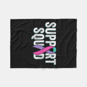 Cancer Support Squad1 Fleece Deken (Voorkant (Horizontaal))