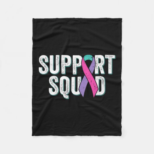 Cancer Support Squad1 Fleece Deken (Voorkant)