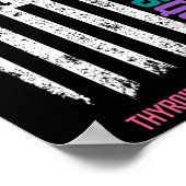 Cancer Support Squad Schildklierkanker Bewustzijn Poster (Hoek)