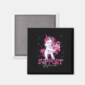 Cancer Support Squad Shirt Borstkanker Bewustzijn Magneet (Voorkant / Achterkant)