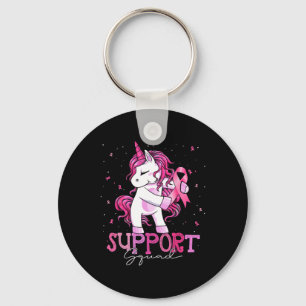 Cancer Support Squad Shirt Borstkanker Bewustzijn Sleutelhanger