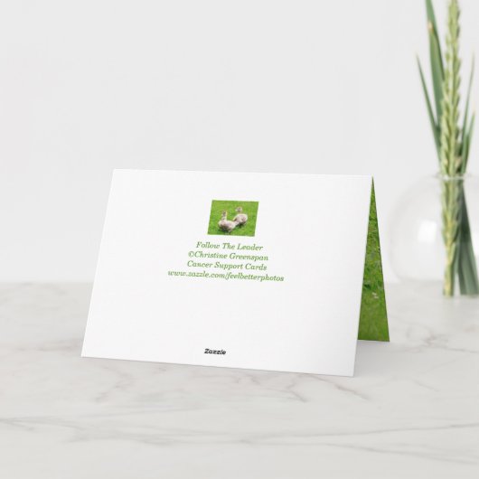 Cancer Support-vriendschap Kaart (Achterkant)