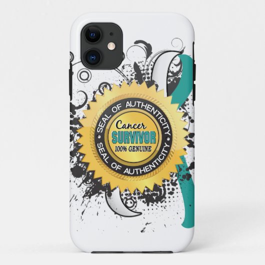 Cancer Survivor 23 baarmoederhalskanker Case-Mate iPhone Case (Achterkant)