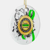 Cancer Survivor 23 Non-Hodgkin lymfoom Keramisch Ornament (Rechts)