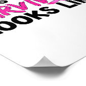 Cancer Survivor Awareness Apparel Poster (Hoek)