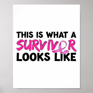 Cancer Survivor Awareness Apparel Poster