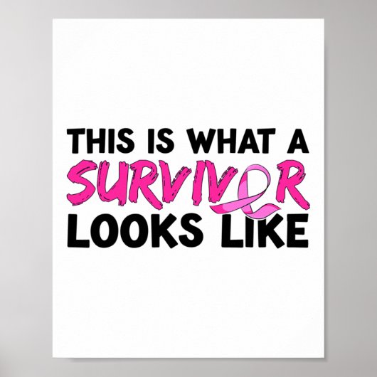 Cancer Survivor Awareness Apparel Poster (Voorkant)
