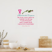 Cancer Survivor - Awareness Poem Poster - SRF (Keuken)