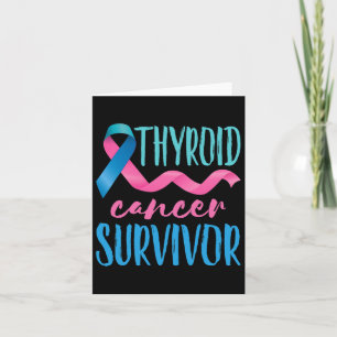 Cancer Survivor Awareness Ribbon Blauwgroen roze b Kaart