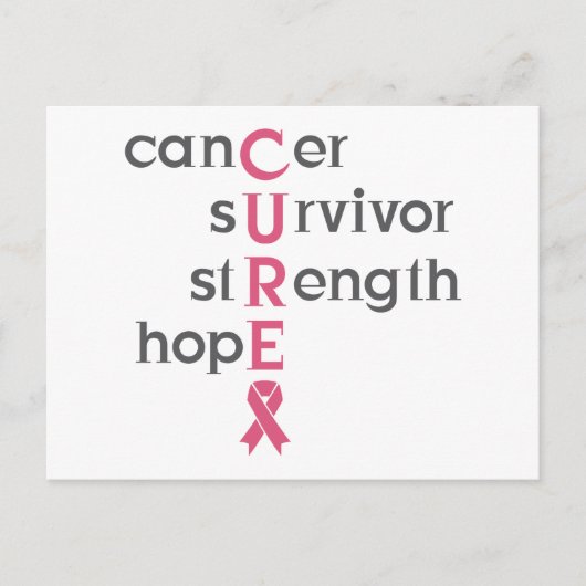 Cancer Survivor Briefkaart (Voorkant)