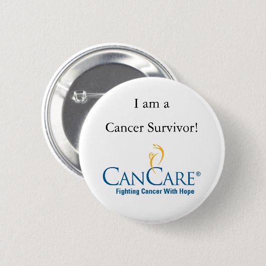 Cancer Survivor Button (Voorkant /achterkant)