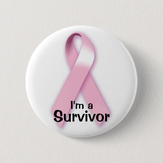 Cancer Survivor-Button Ronde Button 5,7 Cm (Voorkant)