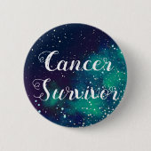 Cancer Survivor  Galaxy Identity Ronde Button 5,7 Cm (Voorkant)