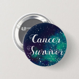 Cancer Survivor  Galaxy Identity Ronde Button 5,7 Cm