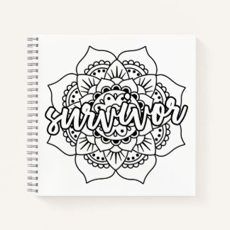 Cancer Survivor Mandala Journal Notitieboek