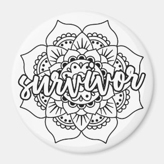 Cancer Survivor Mandala Magneet