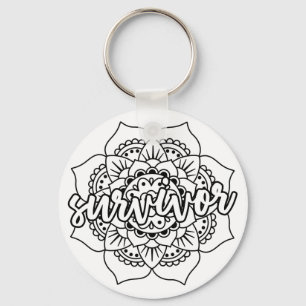 Cancer Survivor Mandala Sleutelhanger