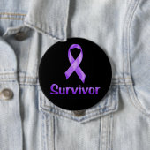 Cancer Survivor Paars Ronde Button 4,0 Cm (In situ)