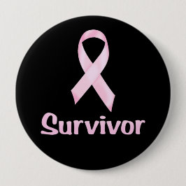 Cancer Survivor Pink Ronde Button 4,0 Cm