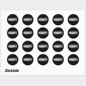 Cancer Survivor Ronde Sticker (Vel)