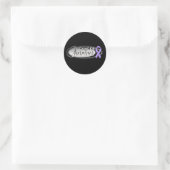 Cancer Survivor Ronde Sticker (Tas)