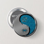 Cancer the Crab Ronde Button 5,7 Cm (Voorkant /achterkant)