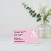 Cancer Theme Oncologist Business Cards Visitekaartje (Staand voorkant)