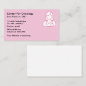 Cancer Theme Oncologist Business Cards Visitekaartje (Voorkant / Achterkant)
